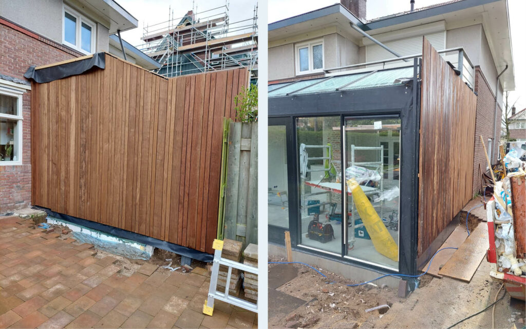 Aanbouw in Arnhem maart 2023. Heurnink Woodproducts