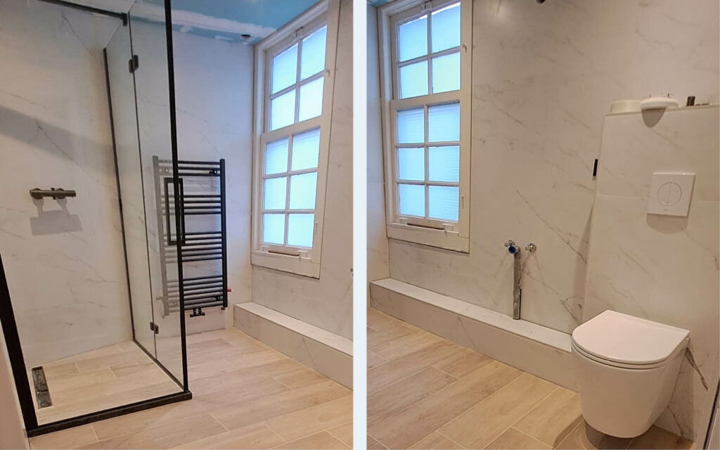 Keuken en badkamer renovatie in Amsterdam november 2024. Heurnink Woodproducts